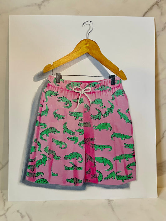 His 9 Alligators - ARCHIVAL PRINT
