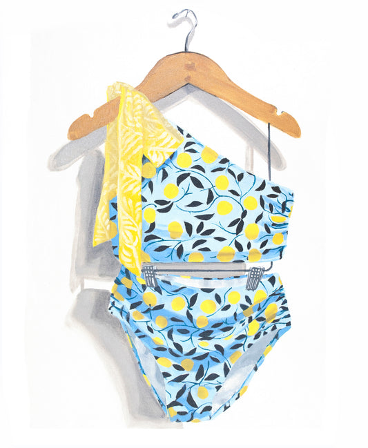 Hers 11 Lemon Tankini- ARCHIVAL PRINT