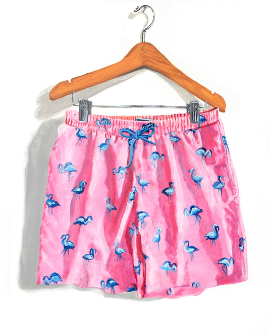 His 5 Pink Flamingo - ARCHIVAL PRINT