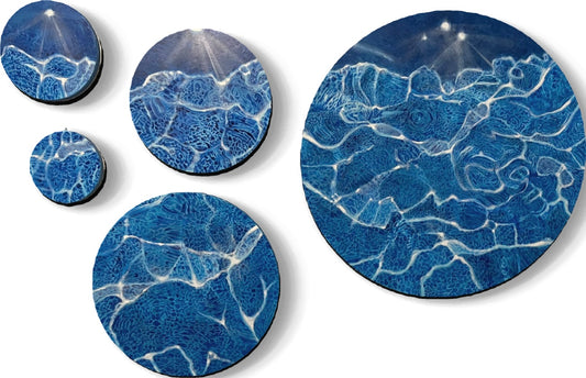 Blue Water Set- set of 5