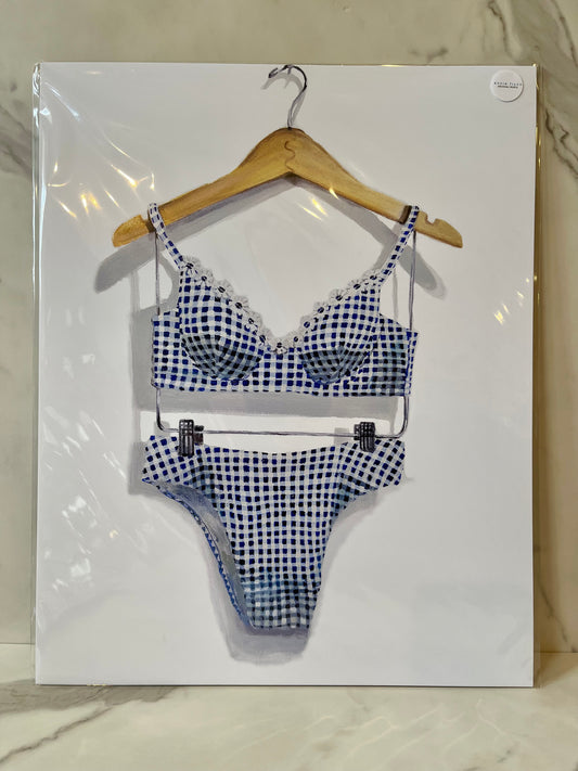 Hers 8 Daisy Gingham- ARCHIVAL PRINT