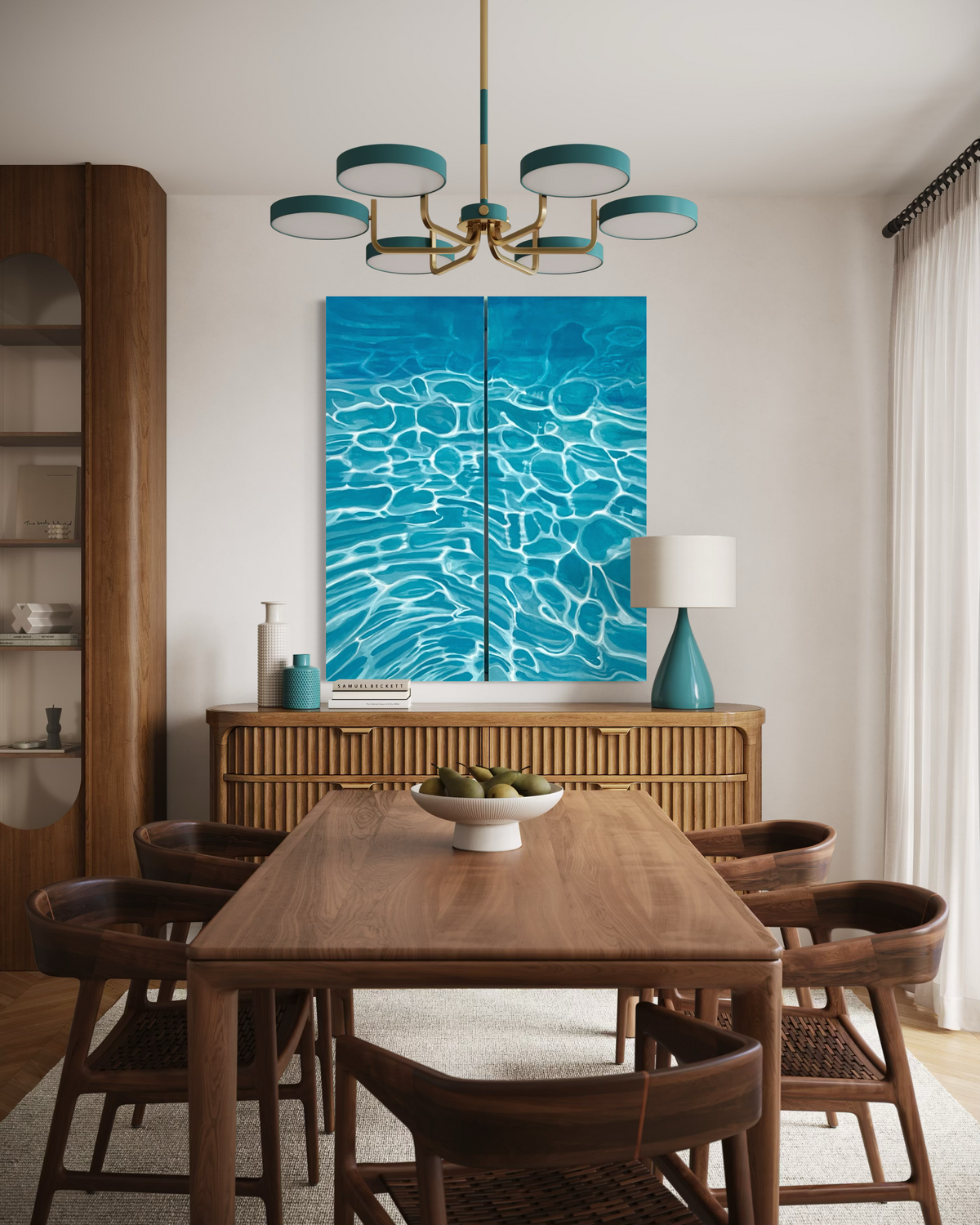 Pool Water Diptych- set of 2
